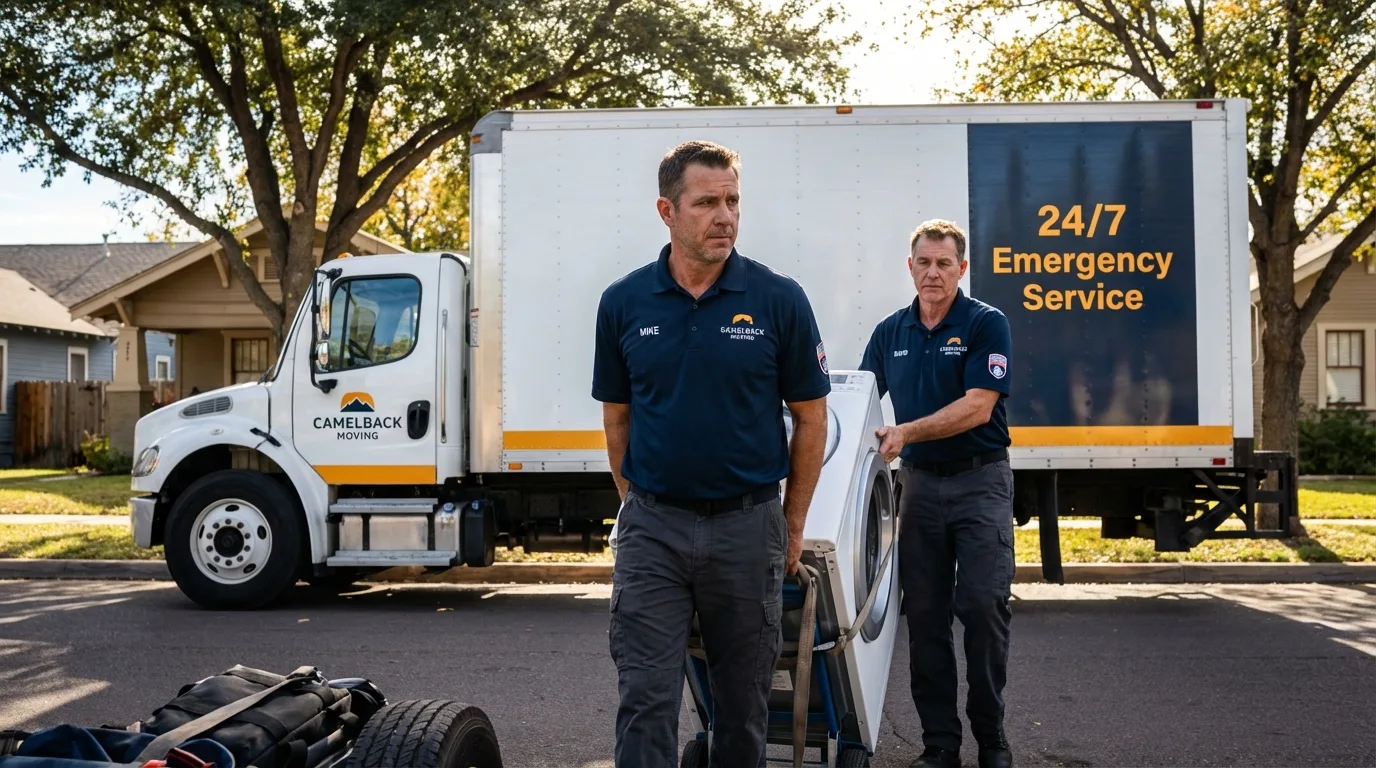 CamelBack Moving crew loading furniture in Notre Dame, IN